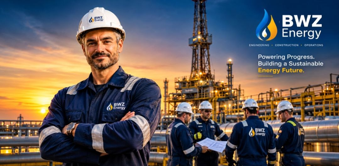 Heavy civil equipment grading an oilfield site